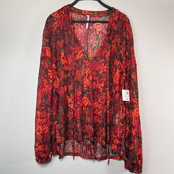 Free People Oversized Out For The Night In Hot Combo, XS, will fit M L XL NWT - Picture 2 of 7